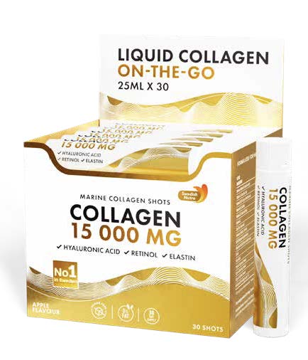Swedish Collagen 15,000mg bez cukru 25 ml x 10