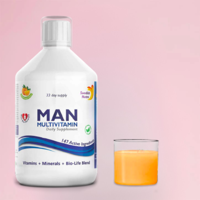 Swedish Nutra MAN MULTIVITAMIN with a unique composition for men 500 ml