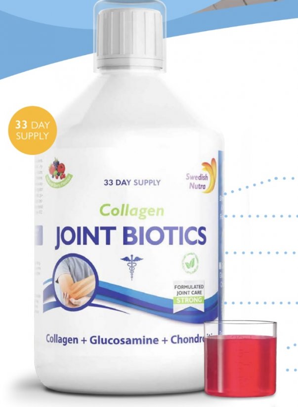 Swedish Nutra Collagen Joint Biotics (bez cukru) 500ml