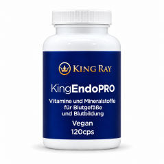 KINGendoPRO – Vitamine und Mineralstoffe für Blutgefäße und Blutbildung, 120 Kapseln
