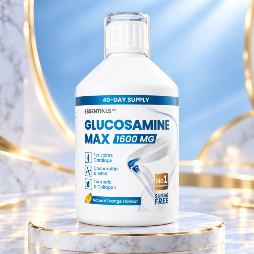 Swedish Essentials Glucosamine MAX – glukosamin 1 600 mg, 500 ml