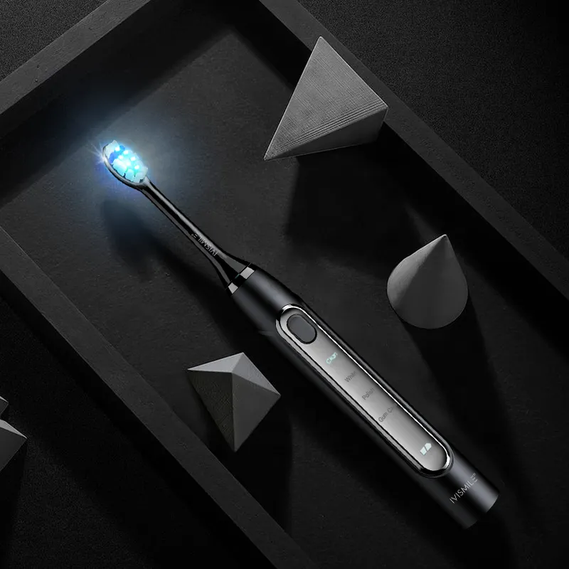 IVIsmile Elektrická sonická zubná kefka s modrým LED svetlom 06a