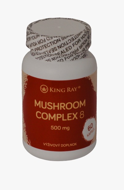 Mushroom Complex 8 (Ohňovec, Chaga) 500mg 60kps - komplex 8 hub