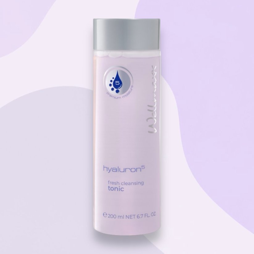 Wellmaxx Hyaluron5 fresh cleansing tonic čistící tonikum 200ml