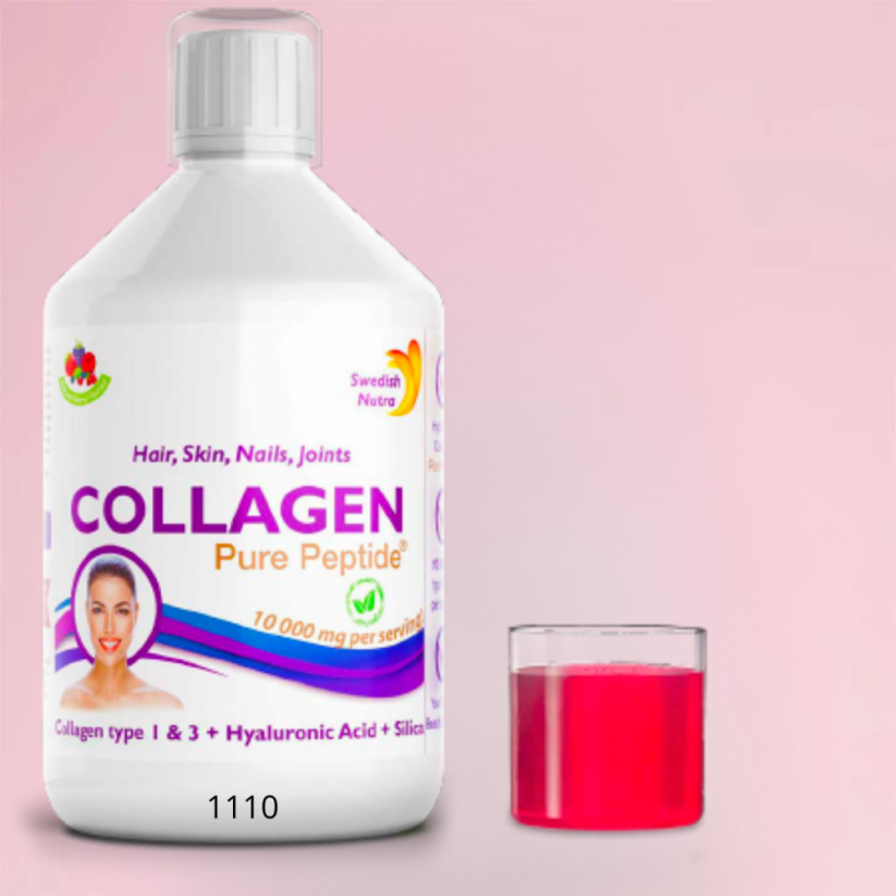 Swedish Nutra Collagen Bovine Pure Peptide hovězí kolagen (10.000mg) 500 ml