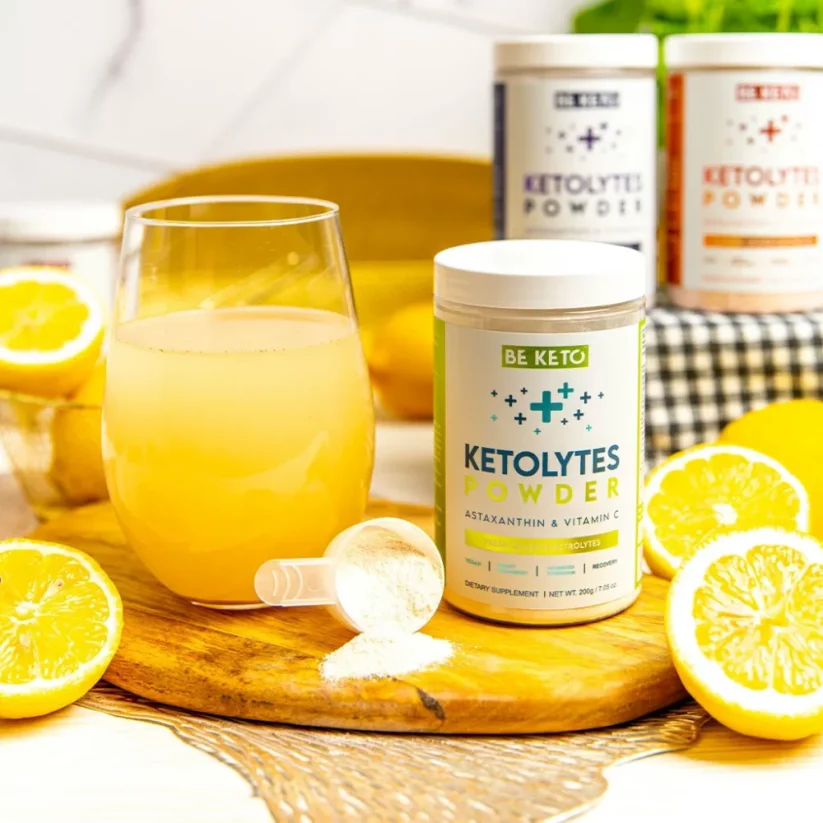 Keto Ketolyty elektrolyty bez cukru v prášku Čerstvý citron 200g