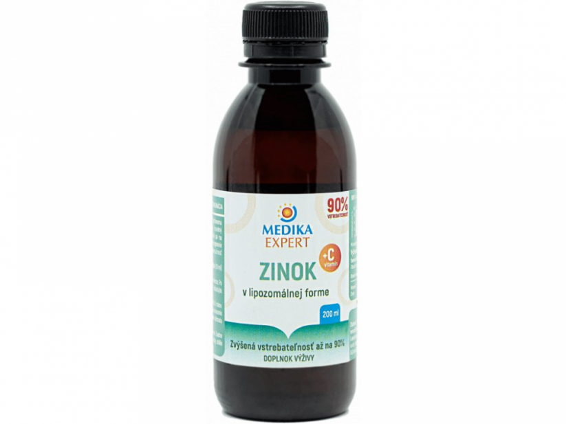 Medika Expert Lipozomálny Zinok 15mg + Vitamín C 200ml
