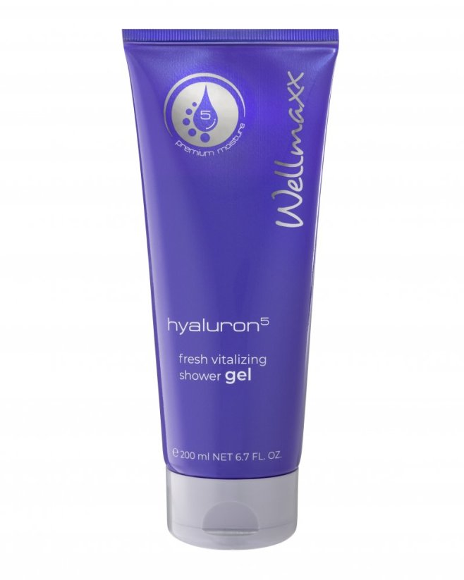 Wellmaxx Hyaluron5 fresh vitalizing shower gel sprchový gél 200ml