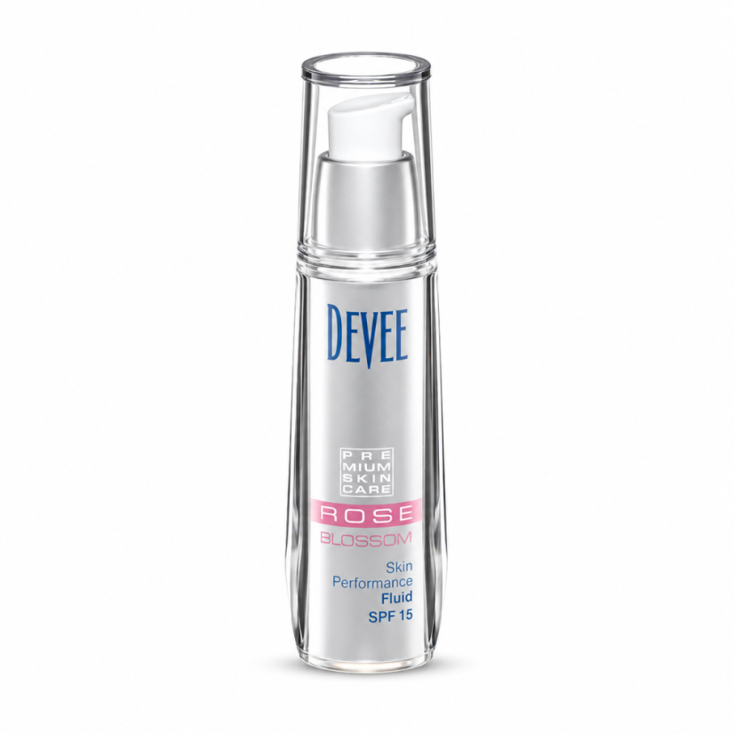 DEVEE Rose Blossom – denní pleťový fluid SPF 15, 30 ml