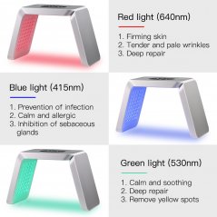PDT LED fotónový prístroj na tvár 7 farieb