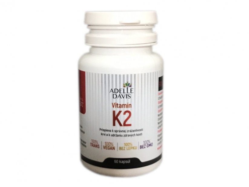Vitamín K2, 100mcg x 60kps pre zdravie kostí