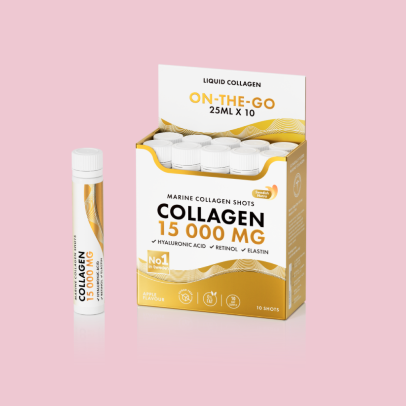 Swedish Gold Collagen 15,000mg bez cukru 25ml x 10 shotov