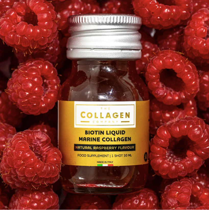 LIQUID MARINE COLLAGEN X PURE BIOTIN RASPBERRY FLAVOUR 10x30ml