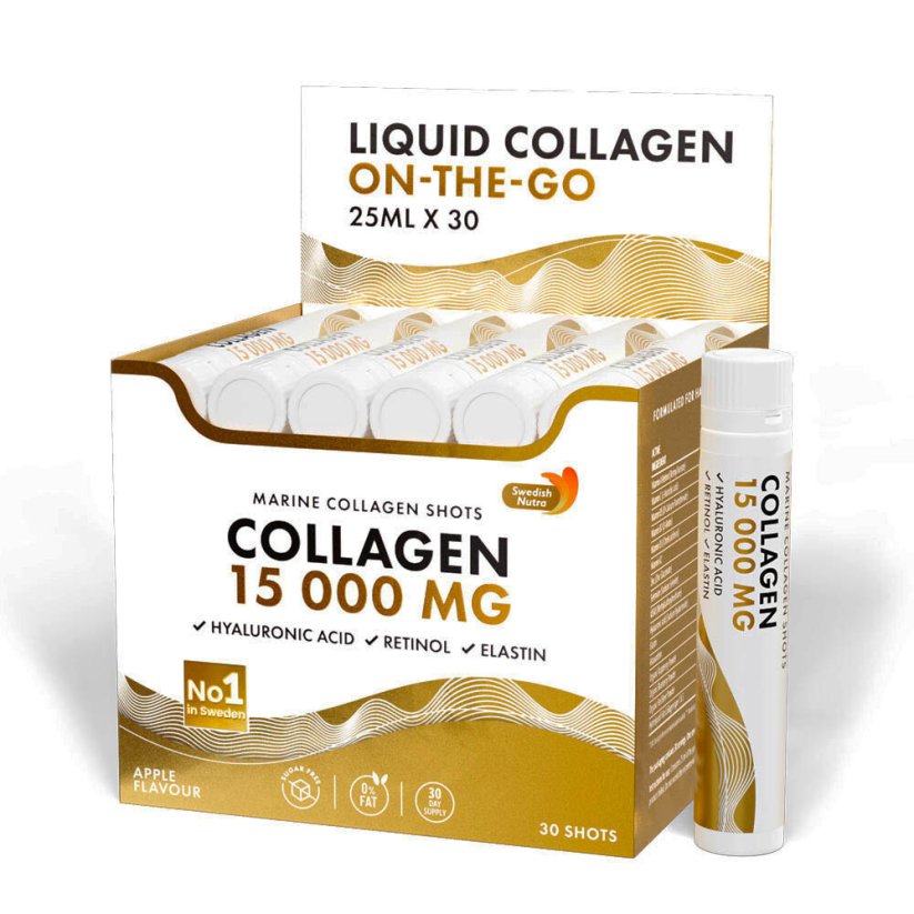 Swedish Gold Collagen 15,000mg bez cukru 25ml x 30shotov