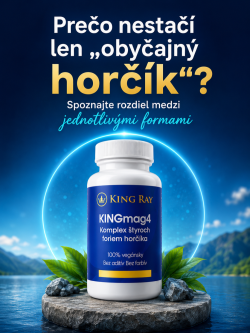 Prečo nestačí len „obyčajný horčík“? Spoznajte rozdiel medzi jednotlivými formami