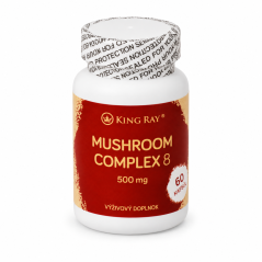 KINGRAY Mushroom Complex 8 – Komplex aus 8 Pilzen, 500 mg, 60 Kapseln