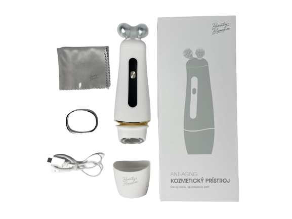 Beauty Biowave Exclusive arckezelő készülék (ultrahang, ionok, EMS, mikroáram) ROLLER fejjel + RF technológiával