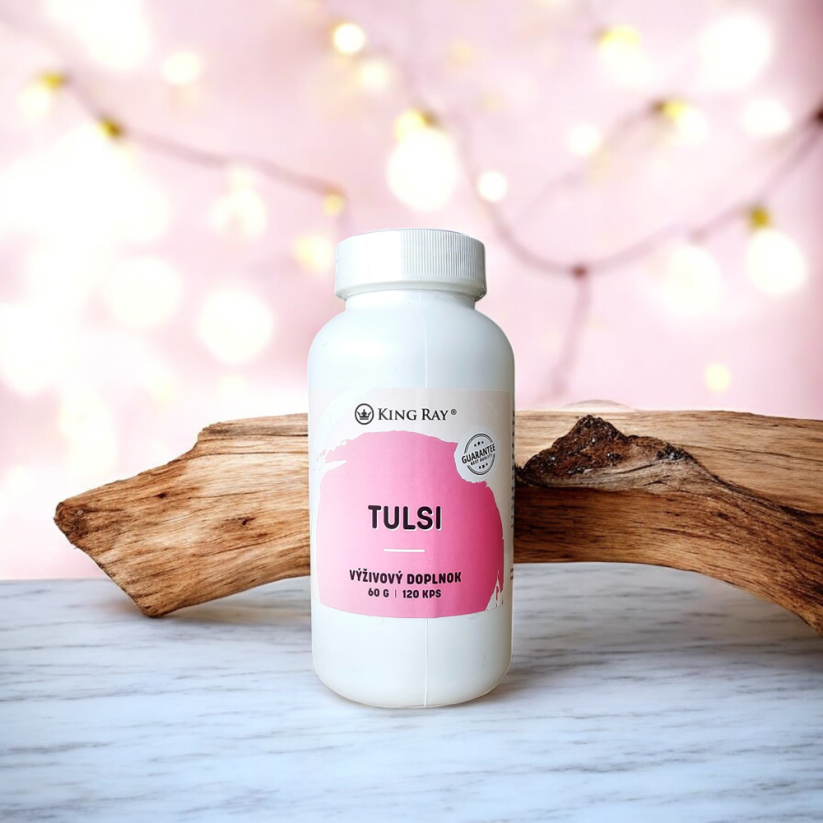 Organic Tulsi (holy basil) 120 kps x 450 mg