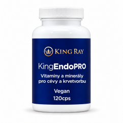 KINGendoPRO – vitaminy a minerály pro cévy a krvetvorbu, 120 kapslí