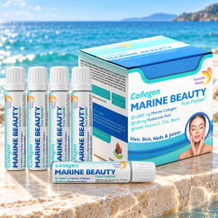 Swedish Nutra Marine Beauty 10 000 mg – rybí kolagén, 20 × 25 ml