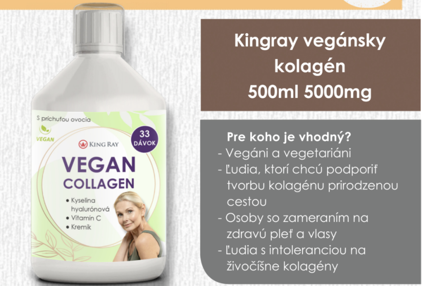 Kingray Vegánsky kolagén 500ml 5000mg