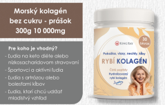 Kingray morský kolagén bez cukru 300g 10 000mg
