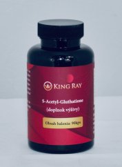 Kingray S-Acetyl-L-Glutathione, SAG, 100 mg, 90 kapslí