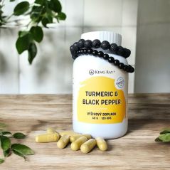 Organic turmeric with piperine 120cps x450mg