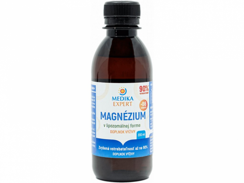 Medika Expert Lipozomálne Magnézium s Vitamínom B6 200ml