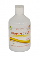 Swedish Nutra vitamin C + vitamin D3 + zinek na posílení imunity 500 ml