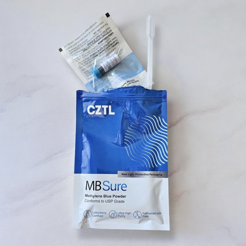 Ultra vysoká čistota Methylen Blue - Methylenová modrá 1g (USP kvalita, certifikovaný)