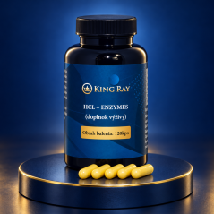 Kingray HCl + Encimi – betain HCl, pepsin in encimska mešanica, 120 kapsul