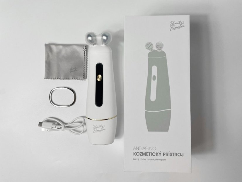 Beauty Biowave Exclusive arckezelő készülék (ultrahang, ionok, EMS, mikroáram) ROLLER fejjel + RF technológiával