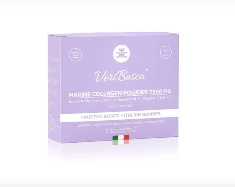VeriBosco Marine Collagen 7500mg Forest Fruit Flavor Sachets (marine Italian collagen) - Package size / volume: 10 sachet