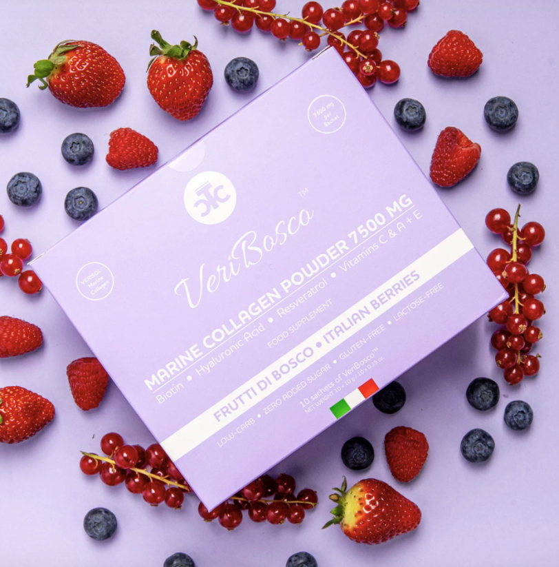 VeriBosco Marine Collagen 7500mg Forest Fruit Flavor Sachets (marine Italian collagen) - Package size / volume: 10 sachet
