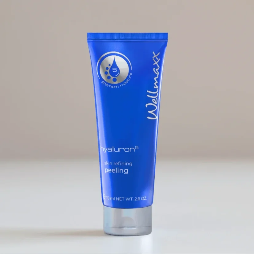 Wellmaxx hyaluron⁵ Skin Refining Peeling – Nežen bambusov piling za obraz 75 ml