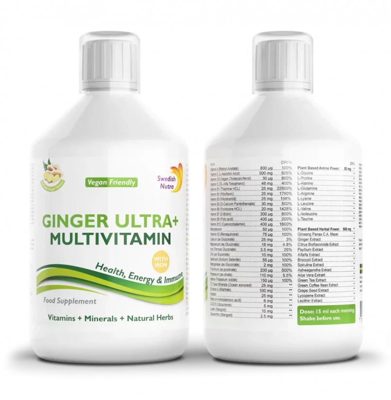 Swedish Nutra Ginger Ultra+ Multivitamin 500ml