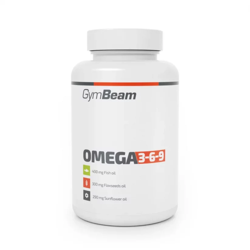Omega 3-6-9 GymBeam - Počet kps / tbl /: 120