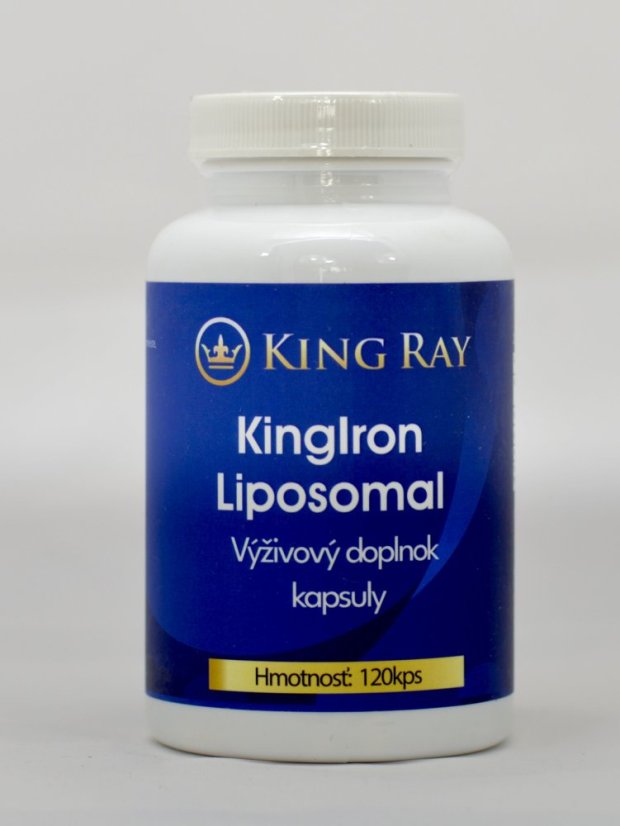 KING Iron Liposomal – železo, vitamin C, folát a B12, 120 kapslí KING Iron Liposomal – železo, vitamin C, folát a B12, 120 kapslí