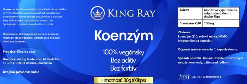 Koenzym Q10 100mg 60 kps