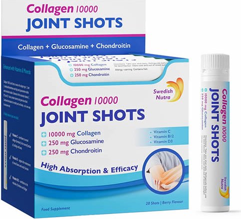 Swedish Nutra Joint Shots Collagen 10 000 25ml x 20 lahviček