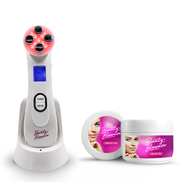 BeautyBiowave Žehlička na pleť proti vráskám MINI BÍLÁ