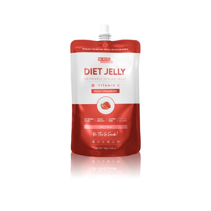 Keto Konjakové Dietní Želé 150g - čerstvé jahody