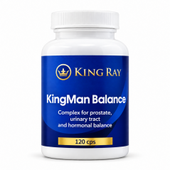 KingMan Balance – prostate, urinary tract and hormonal balance complex, 120 capsules