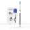 IVIsmile Elektrická sonická zubná kefka s modrým LED svetlom na čistenie, bielenie a dezinfekciu - Farba: Biela