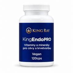 KINGendoPRO – vitaminy a minerály pro cévy a krvetvorbu, 120 kapslí