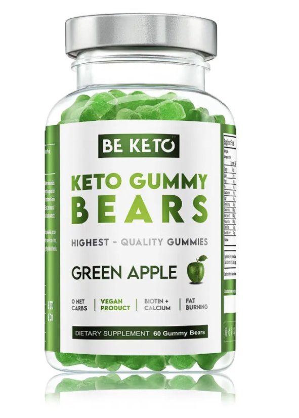 Keto Gumové Medvedíky - Zelené Jablko 60kps GUMMIES