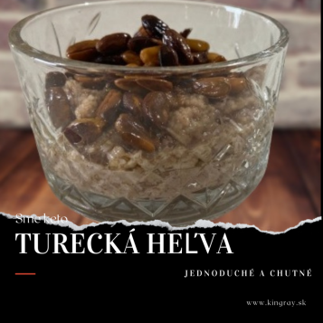 Keto verze turecké helvy (vynikající sladký a zdravý dezert)