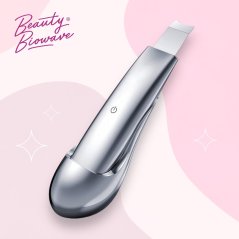 BeautyBiowave celotělově kovová sonická špachtle SILVER