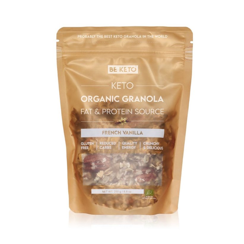 Keto Bio Granola – Francouzská Vanilka 250g